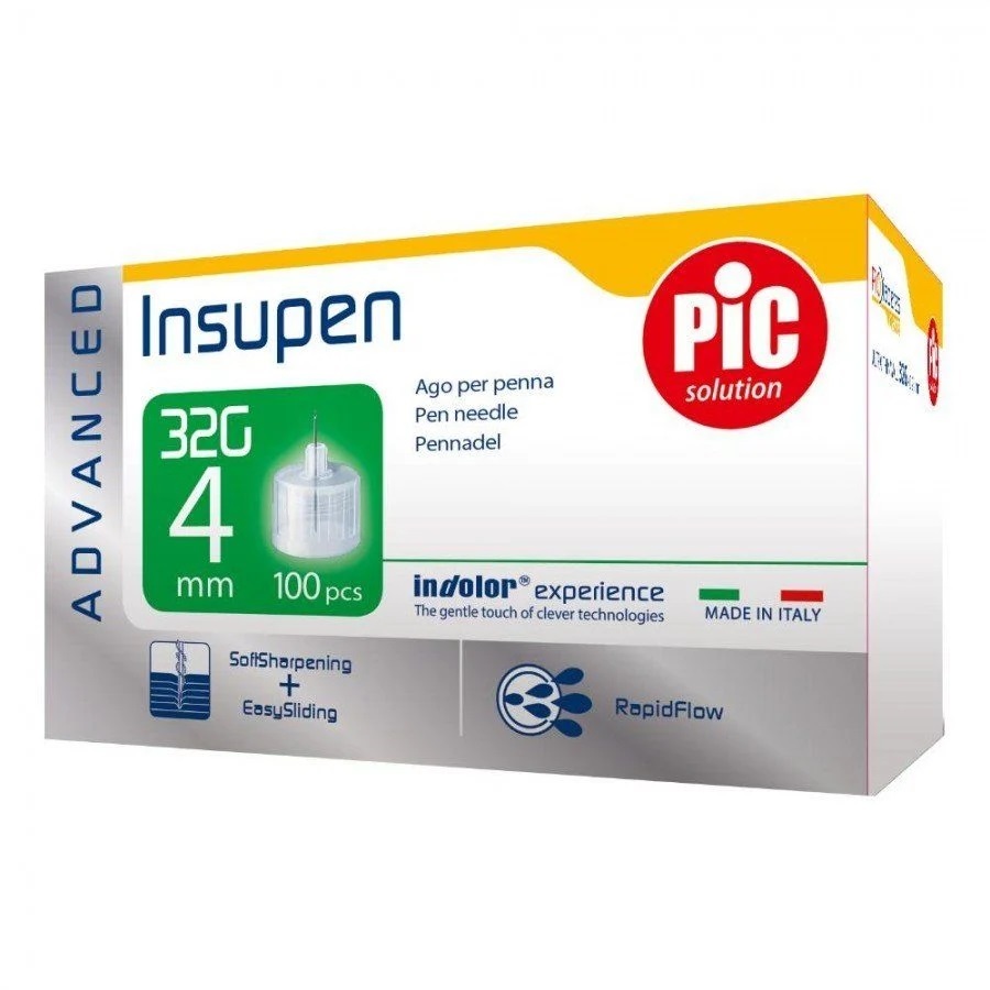 Pic Insupen 32 G 4 Mm Aghi Pungidito 100 Pezzi