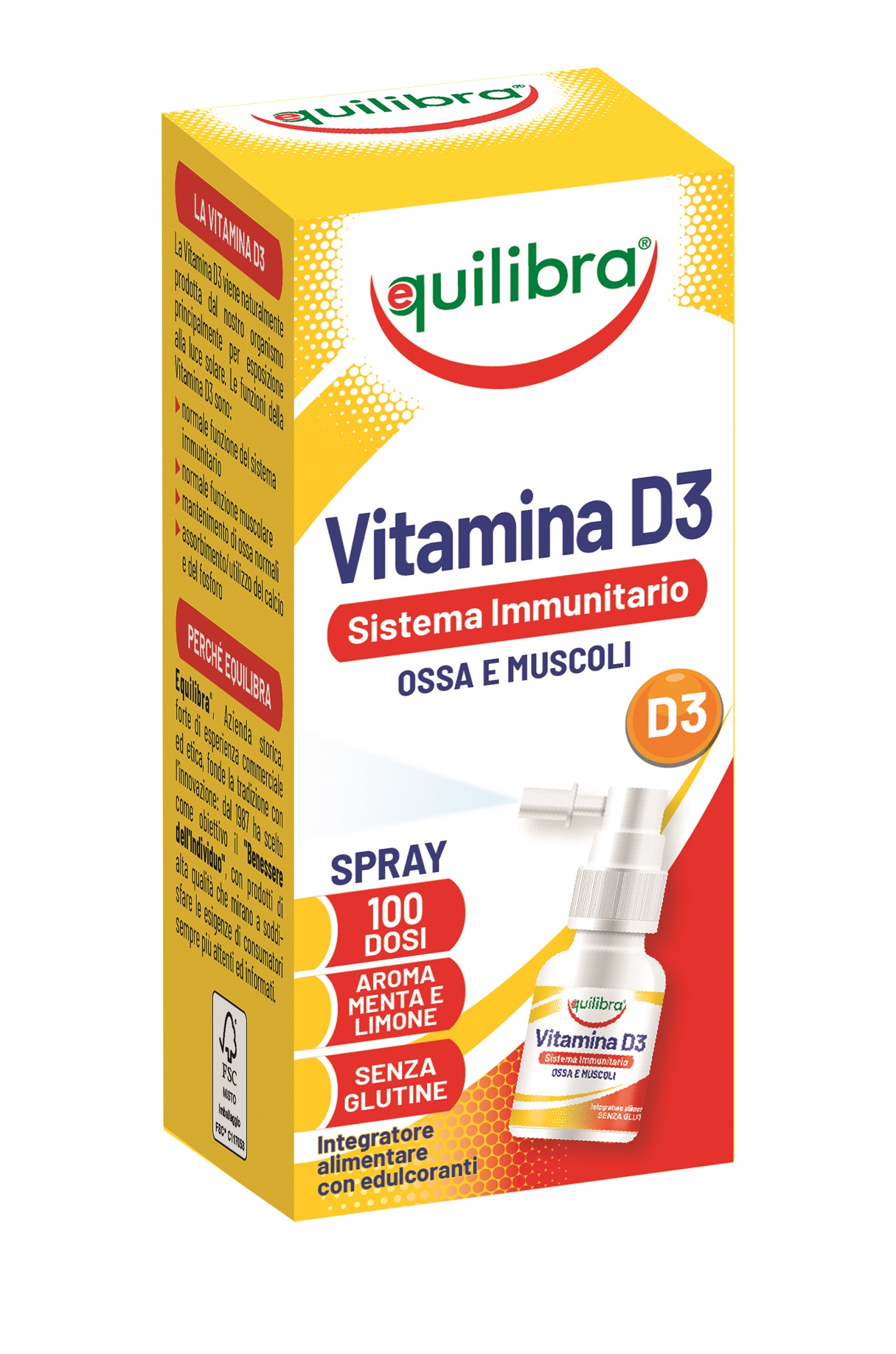 Equilibra Vitamina D Spray Integratore Vitaminico 13 ml
