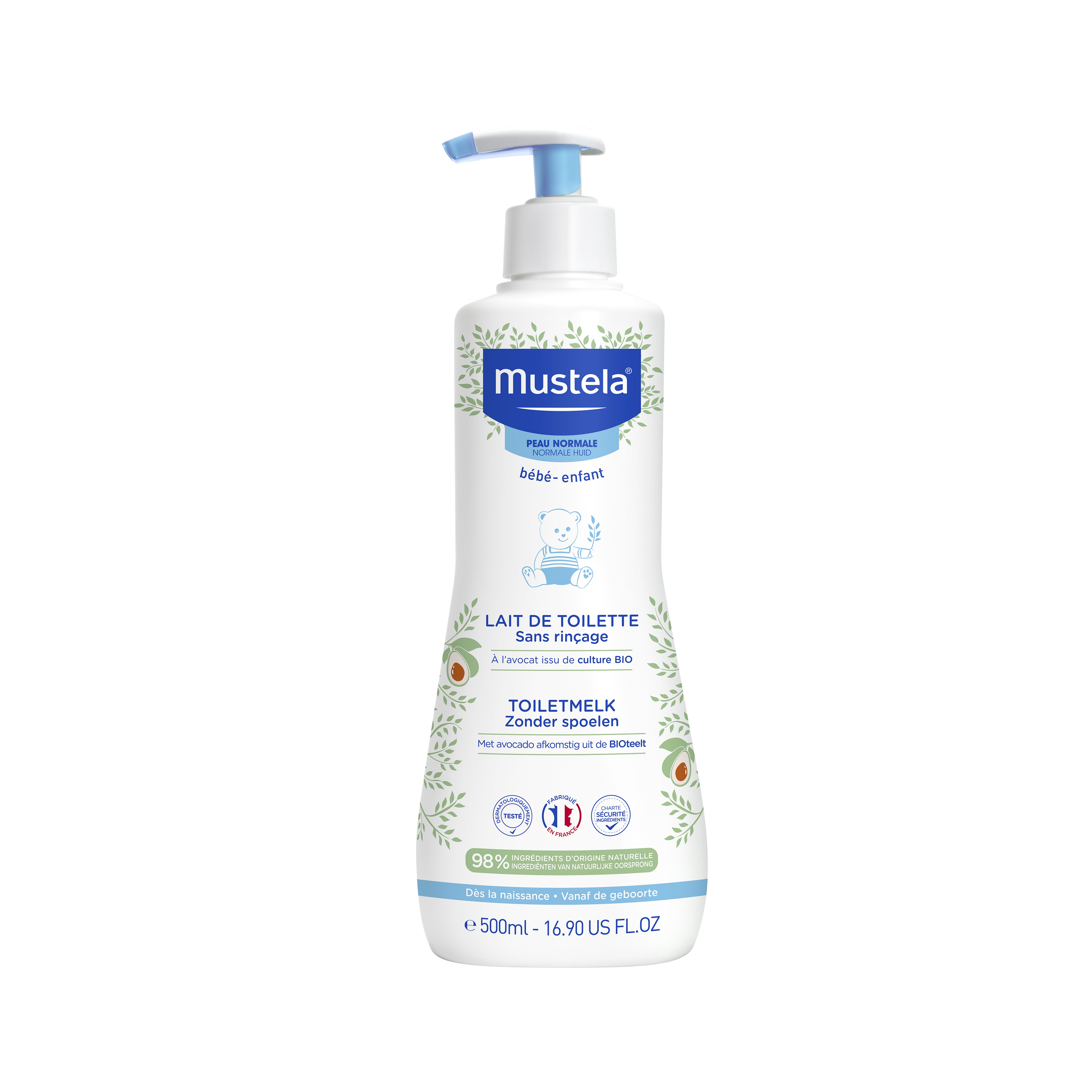 Mustela Latte di Toilette Detersione Neonati Pelle Normale 500 ml