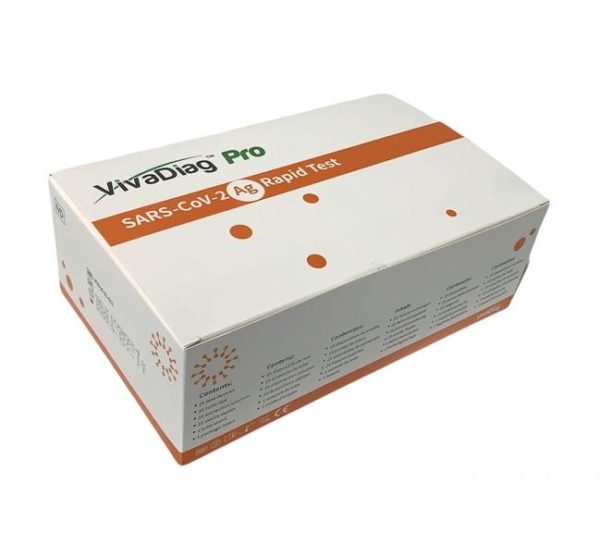 Test antigenico rapido covid-19 vivadiag pro determinazione qualitativa antigeni sars-cov-2 in tamponi nasali/nasofaringei/orofaringei mediante immunocromatografia 25 pezzi