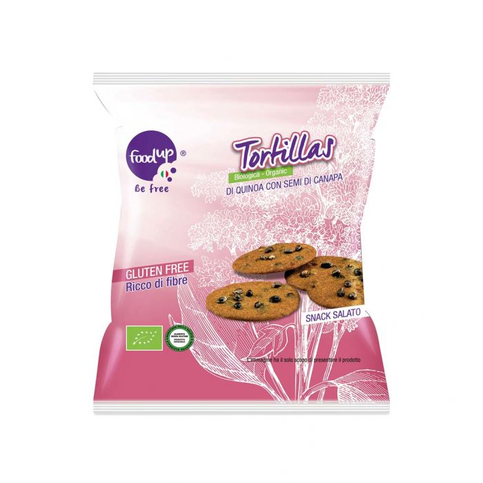 Tortillas di quinoa con semi di canapa 35 g