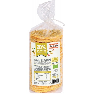 Fior di loto gallette di mais con legumi 120 g