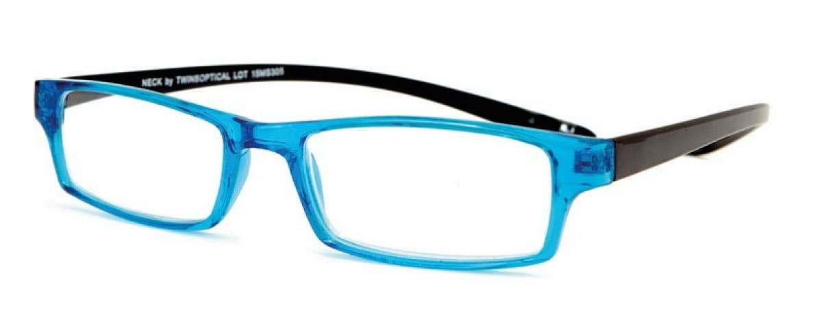 Occhiale da lettura premontato twins platinum neck ghiaccio +1,00