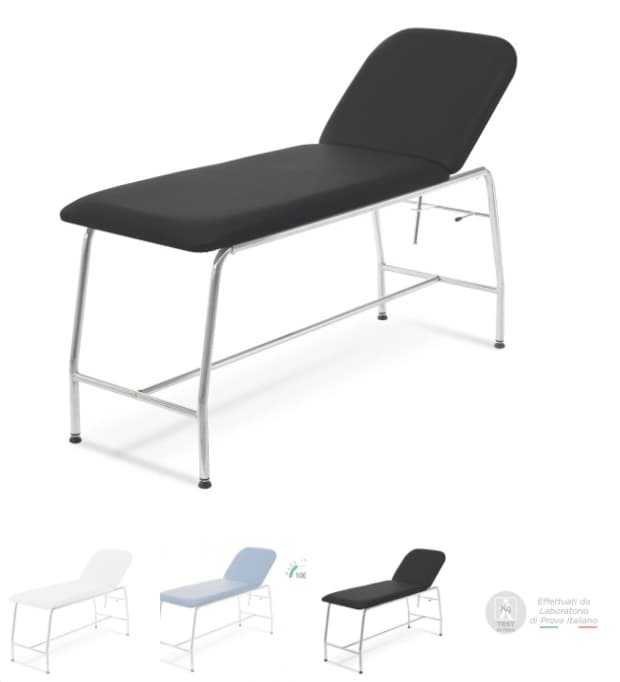 Lettino lybra cromato italy nero skema