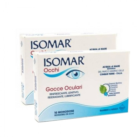 Isomar occhi monodose 10 flaconi bipack