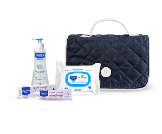 Mustela Vanity Set Fluido Detergente 300 ml + Pasta Per Cambio 50 ml + Salviette 25 pz