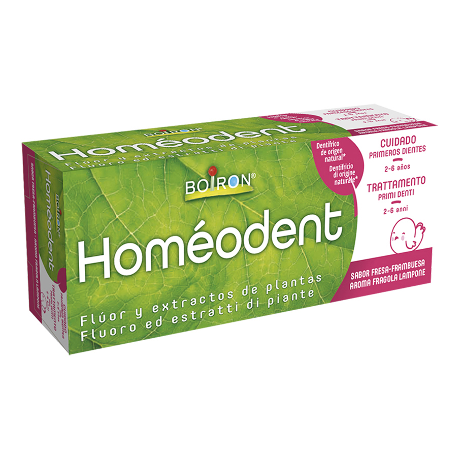 Boiron Homeodent Dentifricio Trattamento Primi Denti 2-6 anni Fragola Lampone 50 ml