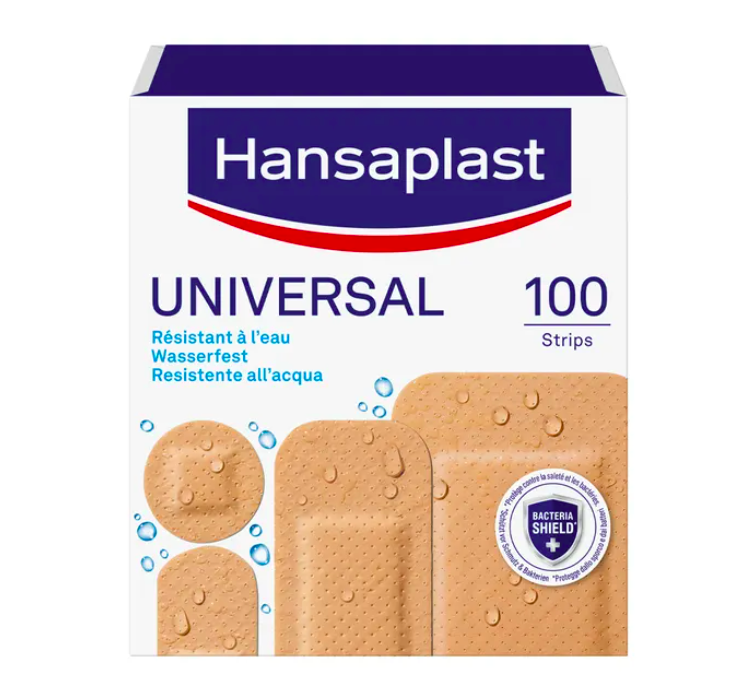 Hansaplast Plastic Cerotti Universali Assortiti 100 Pezzi