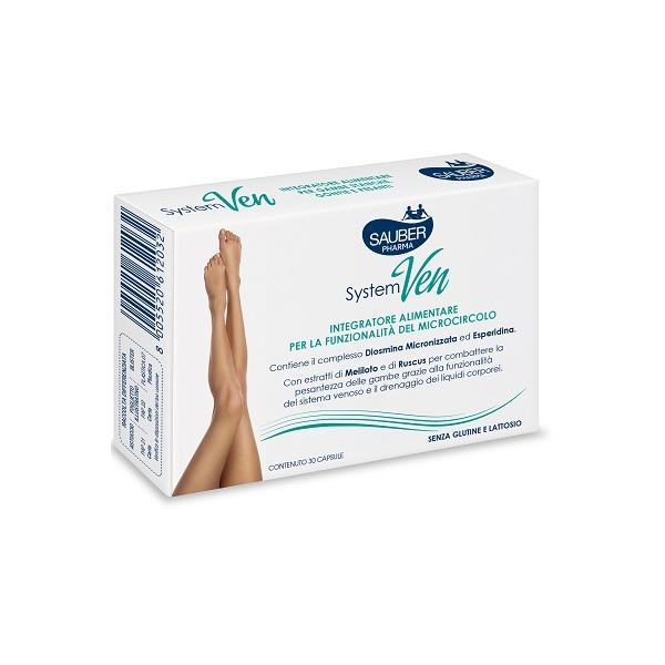 Sauber SystemVen Integratore Microcircolo Per Le Gambe 30 Capsule