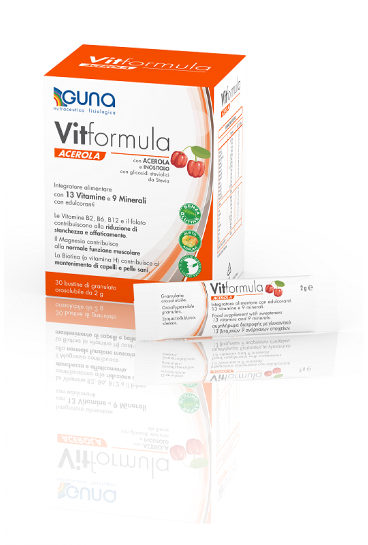 Guna Vitformula Acerola Integratore Di Vitamine e Minerali 30 Stick