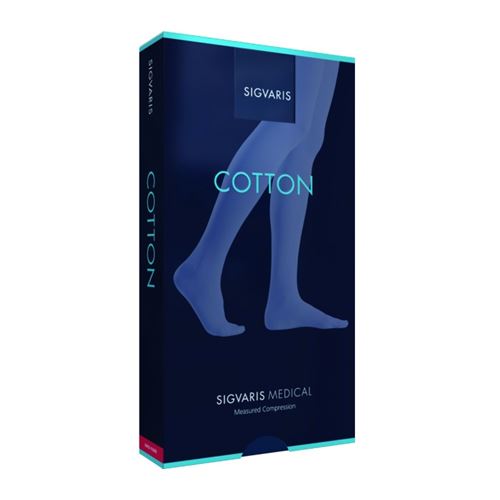 Sigvaris cotton ccl2 gambaletto lungo nature punta chiusa xl