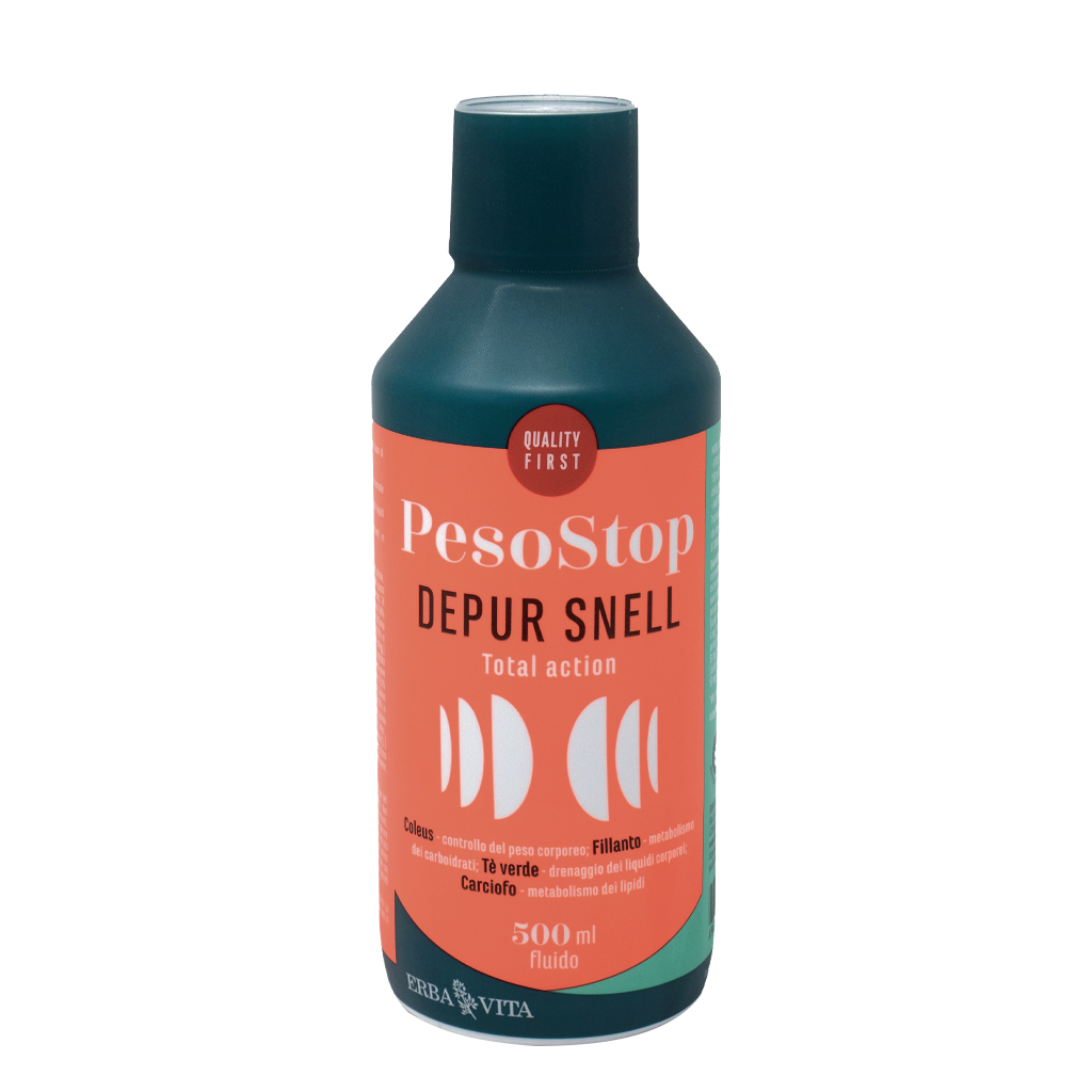 Erba Vita Peso Stop Depur Snell Integratore Depurativo Snellente 500 ml