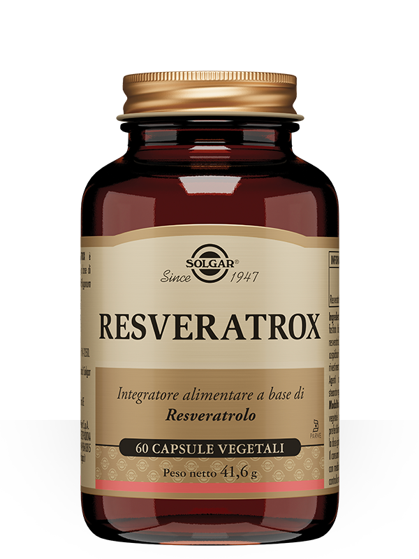 Solgar Resveratrox Integratore Antiossidante 60 Capsule Vegetali