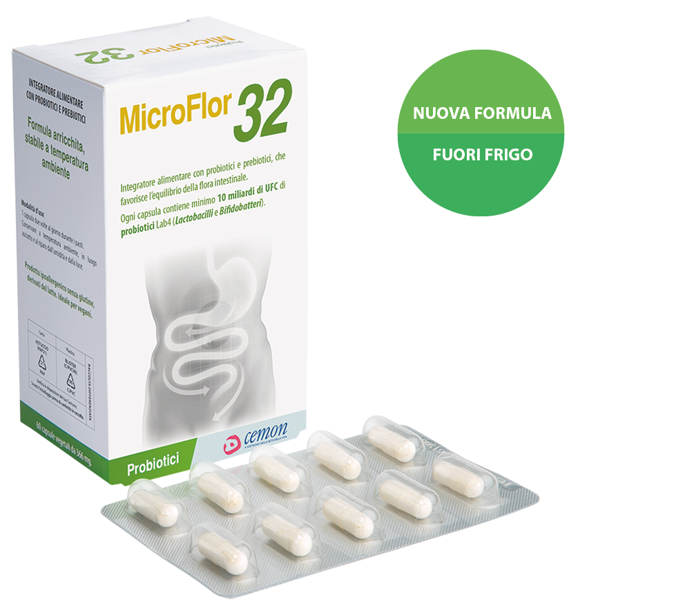 Cemon Microflor 32 Benessere Intestinale 32 Capsule