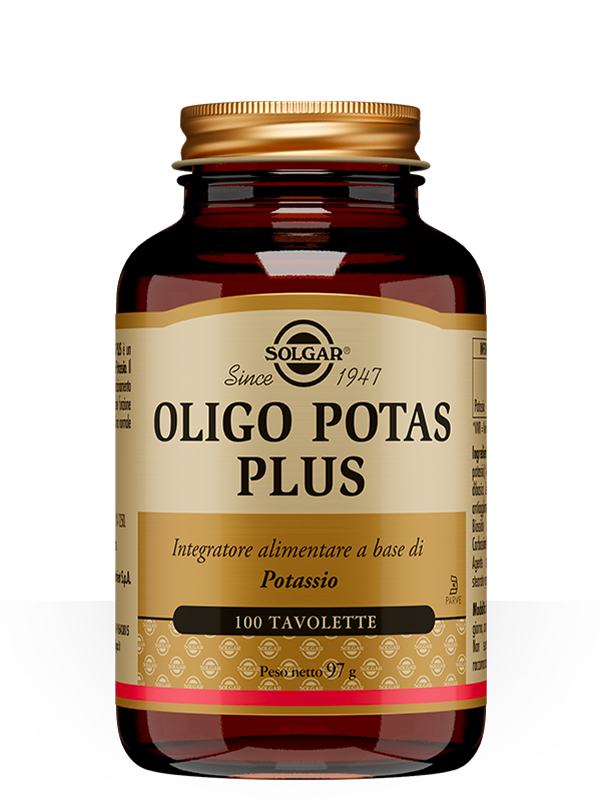 Solgar Oligo Potas Plus Integratore di Potassio 100 Tavolette