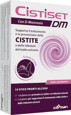 Cistiset DM Con D-Mannosio Per il Trattamento Delle Infezioni Delle Vie Urinarie 14 Stick
