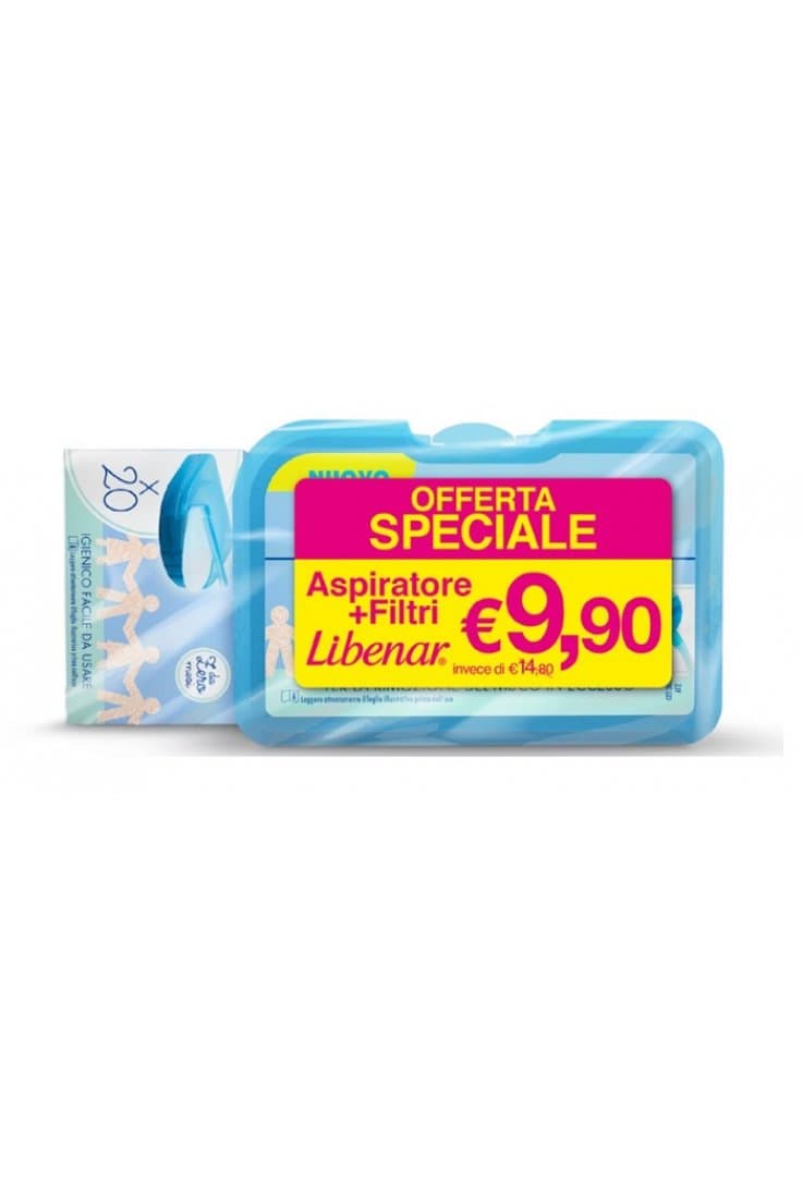 Libenar PROMO Bipacco Aspiratore Nasale Soft + 20 Filtri Ricambio
