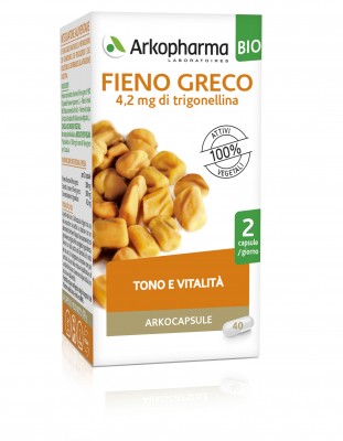 Arkocapsule Fieno Greco Integratore Tono e Vitalità 40 Capsule