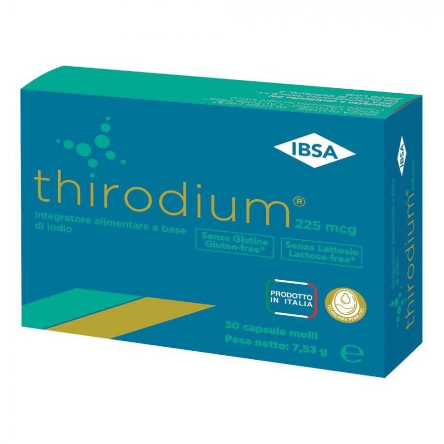 Thirodium 225 mcg Integratore di Iodio 30 Capsule