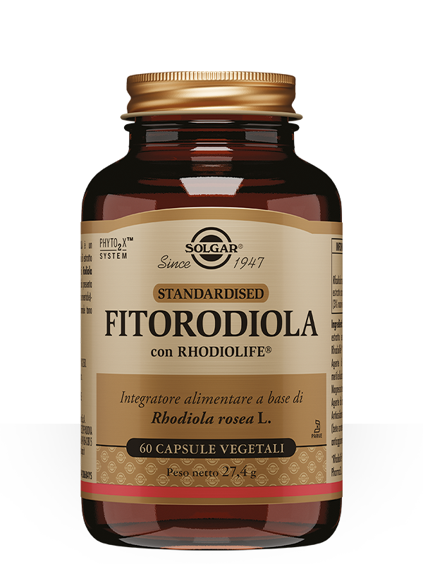 Solgar Fitorodiola Integratore Tonico Energetico 60 Capsule Vegetali