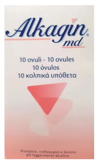Alkagin 10 Ovuli Vaginali Lenitivi Protettivi