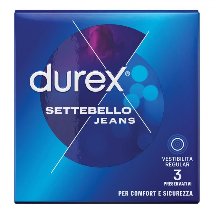 Durex Settebello Jeans Preservativi 3 Pezzi