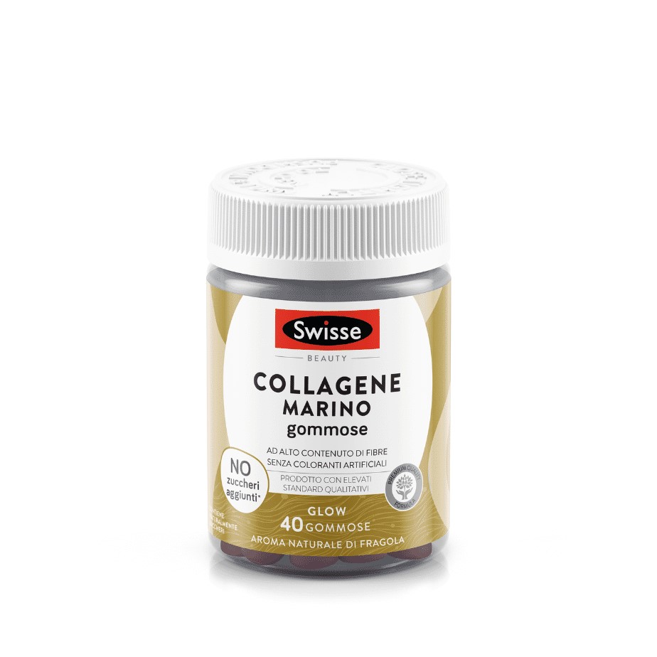 Swisse Collagene Marino Integratore Per la Pelle 40 Gommose Gusto Fragola