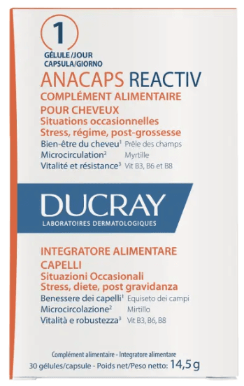 Ducray Anacaps Reactiv Integratore Per Capelli 30 Compresse