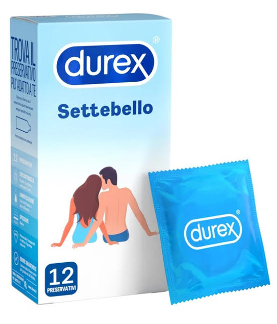 Durex Settebello Classico Preservativo Uomo Con Vestibilità Aderente 12 Profilattici