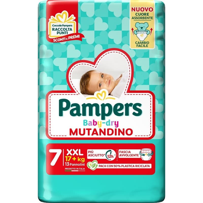 Pampers Baby Dry Mutandino 17 +kg