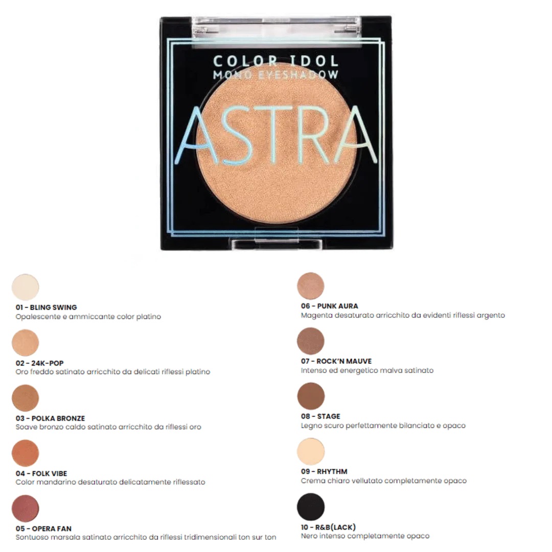Astra Ombretto Color Idol Mono 10 R&amp;B Black