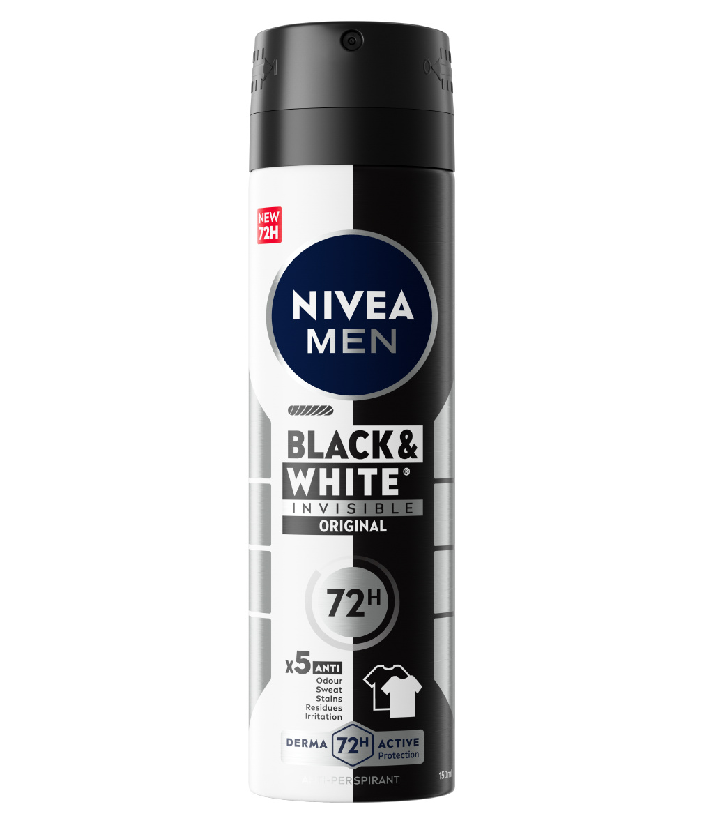 NIVEA MEN DEO AID SPR B&amp;W 150 ML