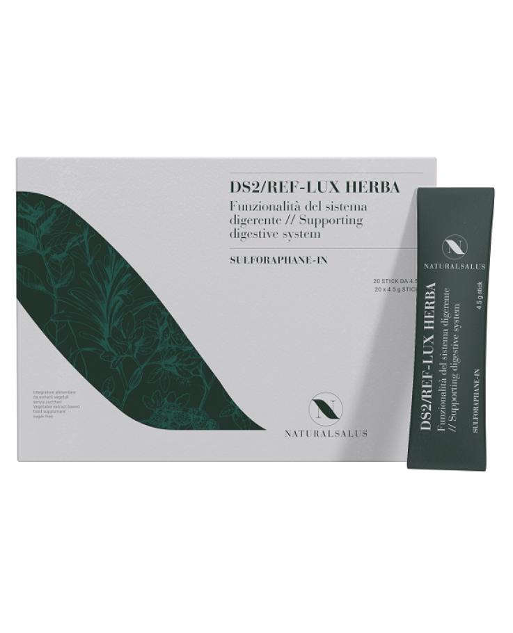 Naturalsalus DS2 Reflux Herba Integratore per Reflusso e Acidità Gastrica 20 Stick
