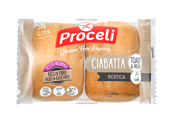 Proceli ciabatta rustica 2 pezzi da 60 g