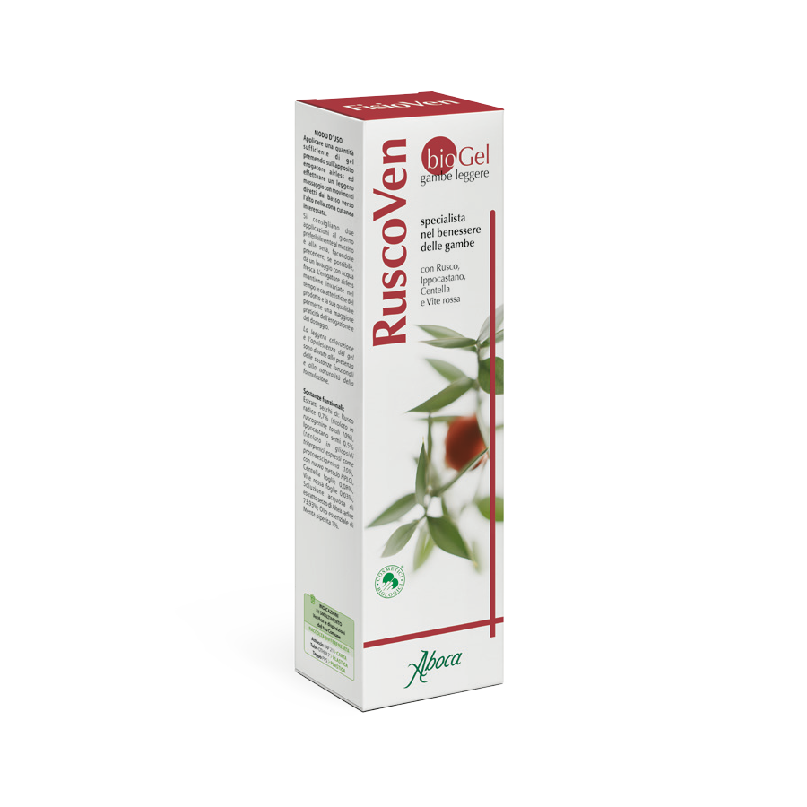 Aboca RuscoVen BioGel Contro le Sensazione di Gambe Pesanti 100 ml