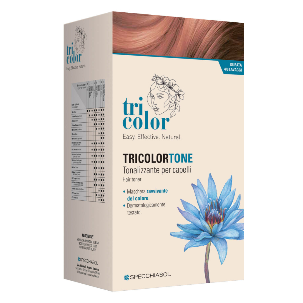 Specchiasol Tricolor Tone - Maschera Tonalizzante Capelli Colore Champagne,200ml