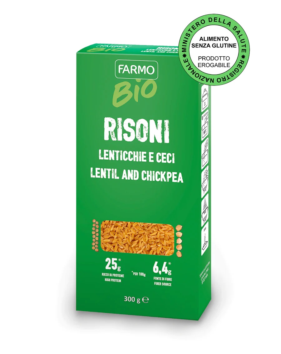 Farmo bio risoni lenticchie e ceci 300 g