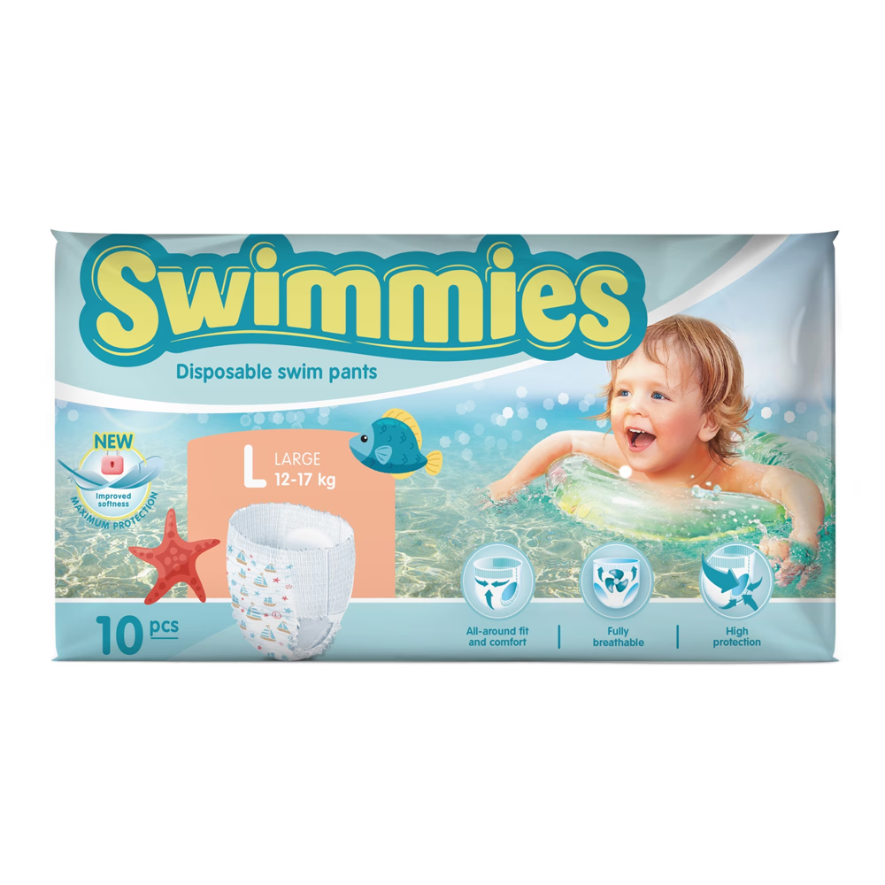Swimmies pannolino pants sp large 10 pezzi