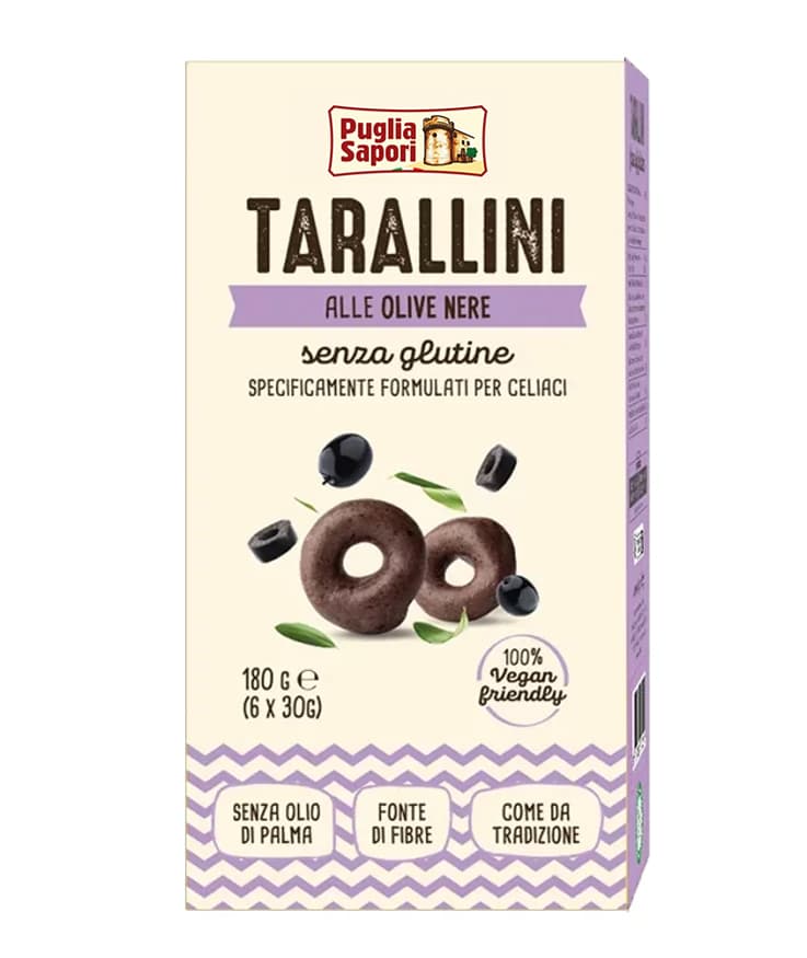 Foralle tarallini alle olive nere 6 bustine x 30 g
