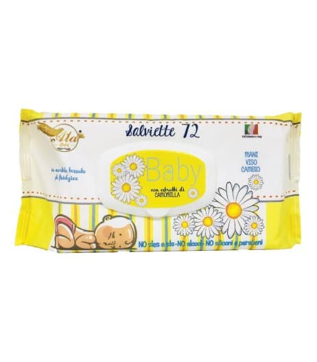 Ala baby salvietta camomilla 72 pezzi