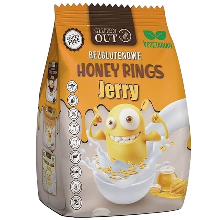 Gluten out honey rings jerry 375 g