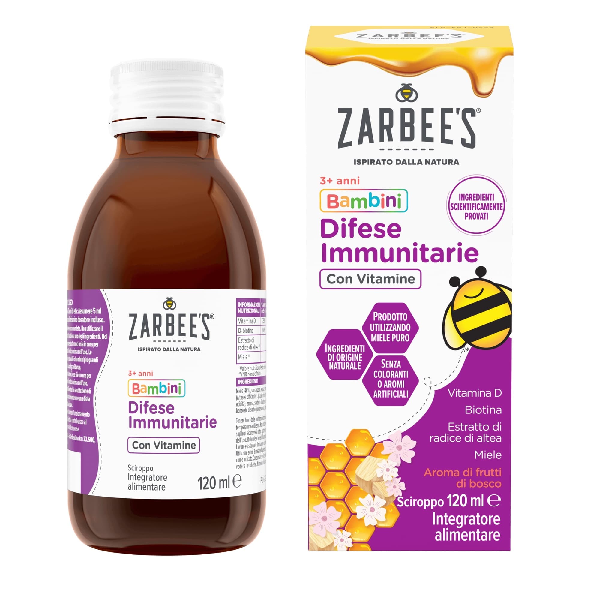 Zarbee's difese immunitarie bambini sciroppo 120 ml