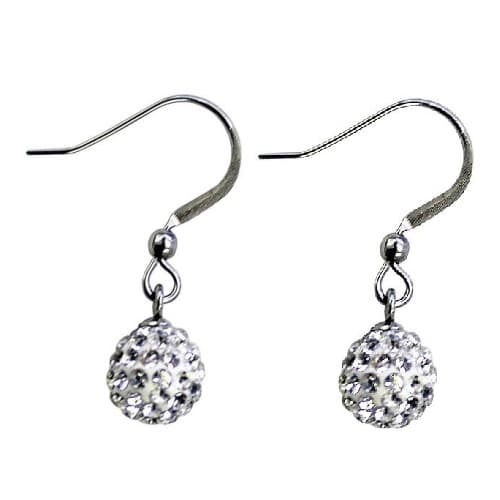 BJT926 ORECCHINI CRYSTAL BALL H STAINLESS STEEL