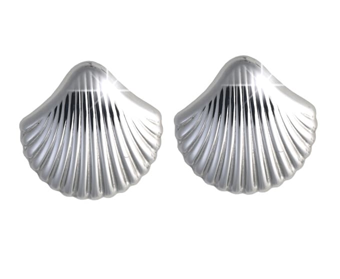 BJT982 ORECCHINI SEA SHELL STAINLESS STEEL