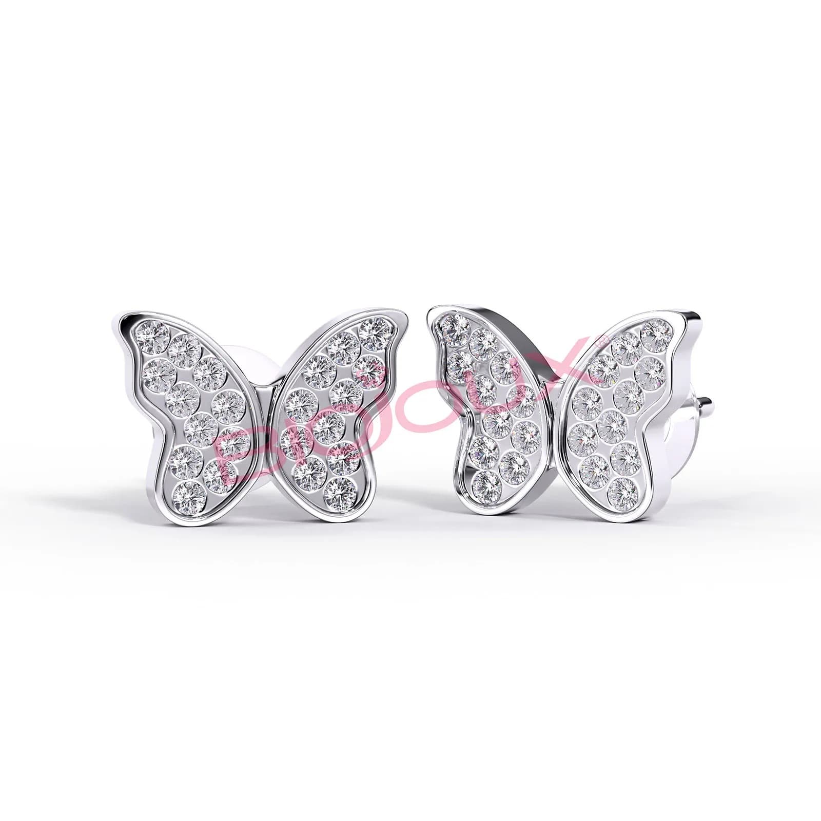 BJT979 ORECCHINI BUTTERFLY STAINLESS STEEL