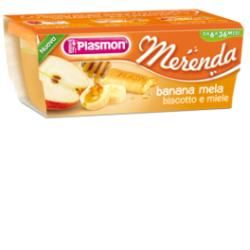 Plasmon Merenda Omogeneizzato Banana Mela Biscotto E Miele 3 Vasetti da 120 g