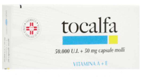 Tocalfa 50000 UI + 50mg Vitamina A + E  20 Capsule Molli
