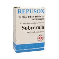 Repusox 40 mg/3 ml soluzione da nebulizzare  sobrerolo  medicinale equivalente