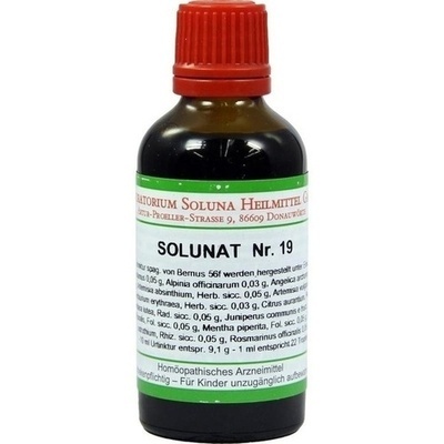 SOLUNAT 19 50ML GTT