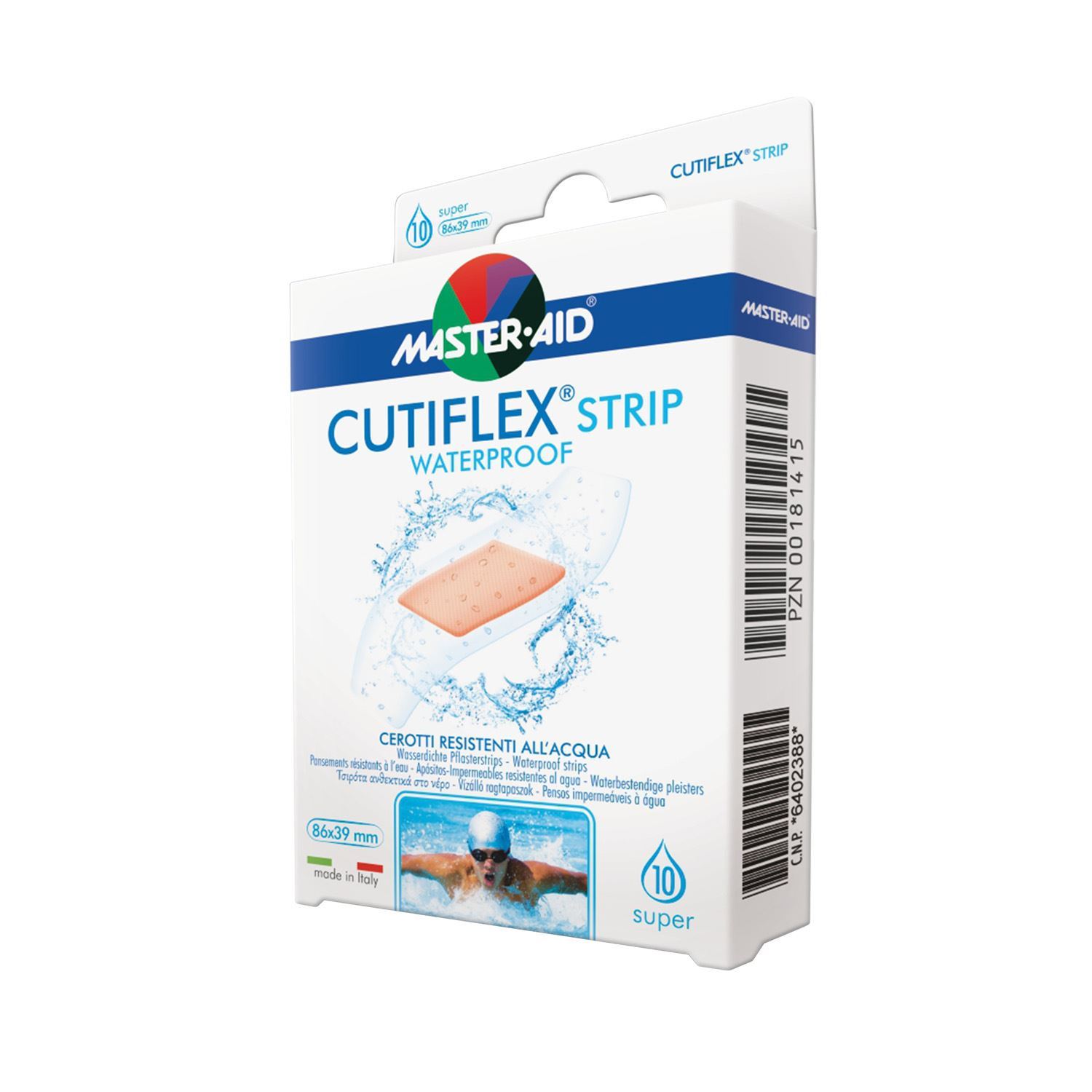 Cutiflex Strip Cerotto 20 Micron Trasparente Super 10 Pezzi